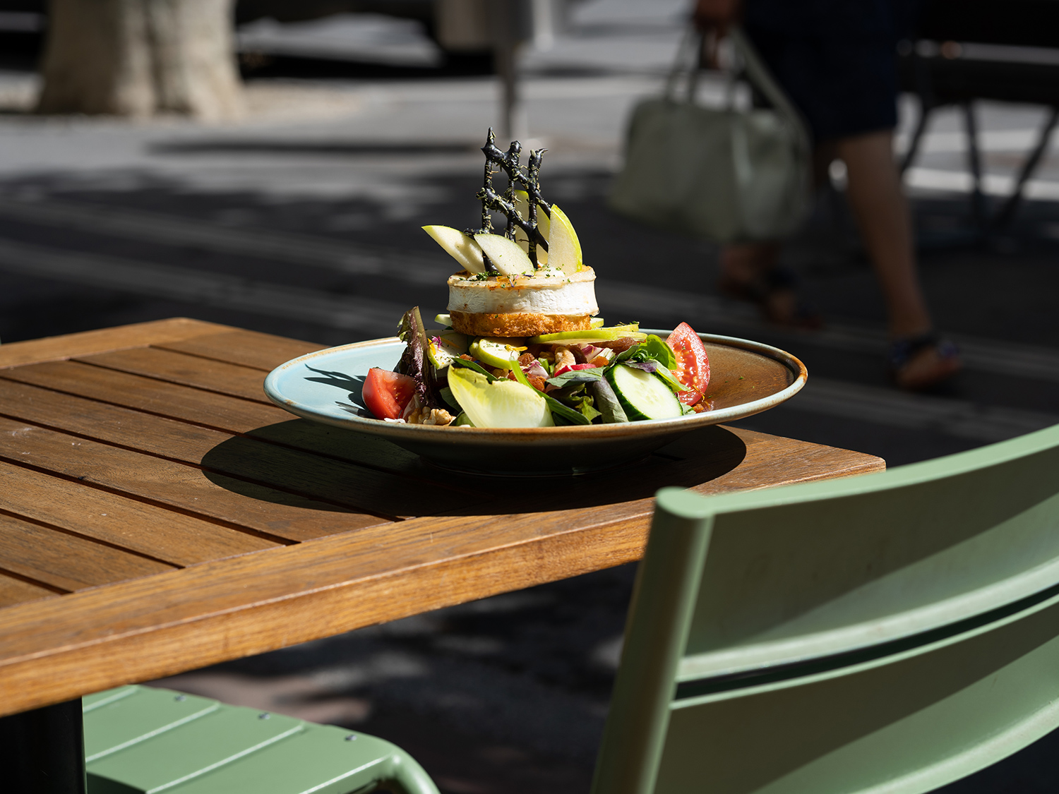 Salade de chèvre chaud du Buffet de la Gare à Sierre