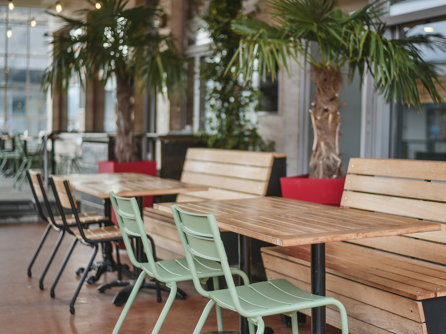Terrasse du Buffet de la Gare à Sierre